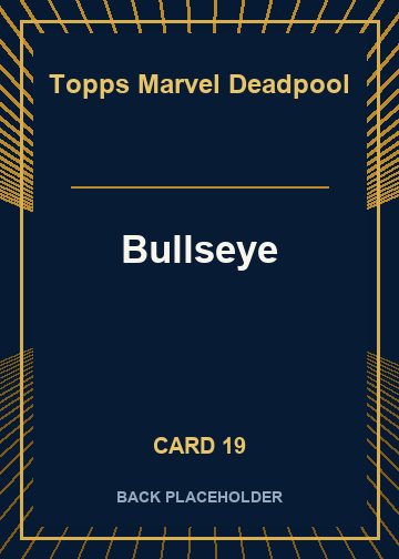Bullseye back artwork