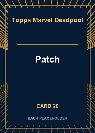 Patch back artwork