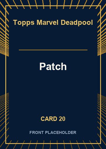 Patch front artwork