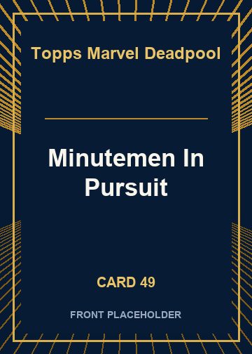 Minutemen In Pursuit card thumbnail