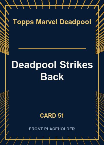 Deadpool Strikes Back front card image
