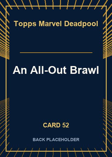 An All-Out Brawl back card image