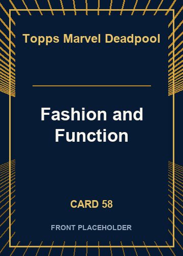 Fashion and Function card thumbnail