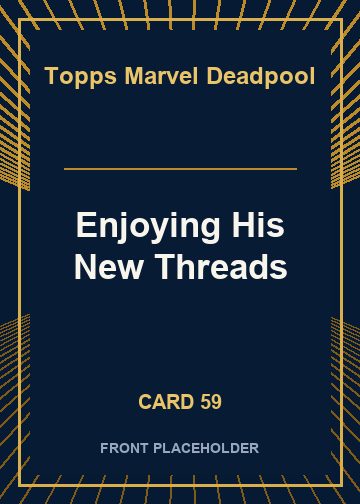 Enjoying His New Threads card thumbnail