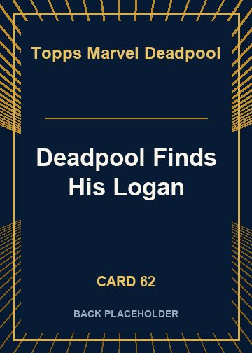Deadpool Finds His Logan back card image