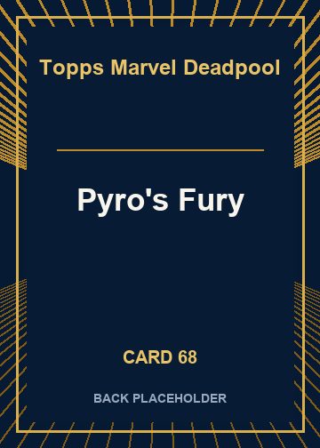Pyro's Fury back card image