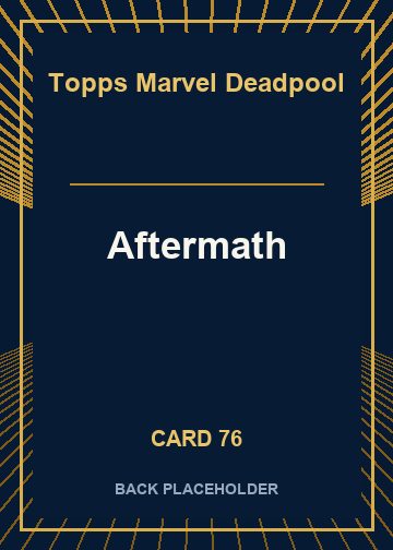 Aftermath back card image