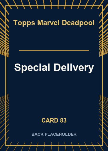 Special Delivery back card image
