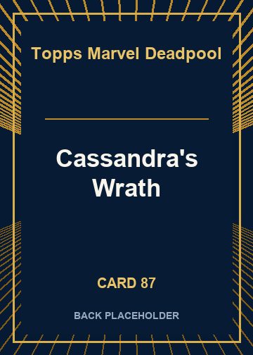 Cassandra's Wrath back card image