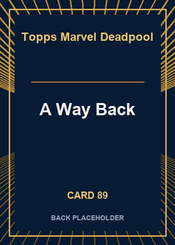 A Way Back back card image