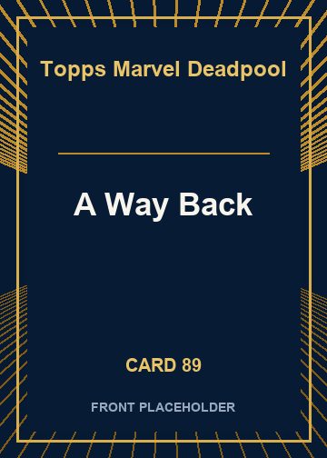 A Way Back card thumbnail