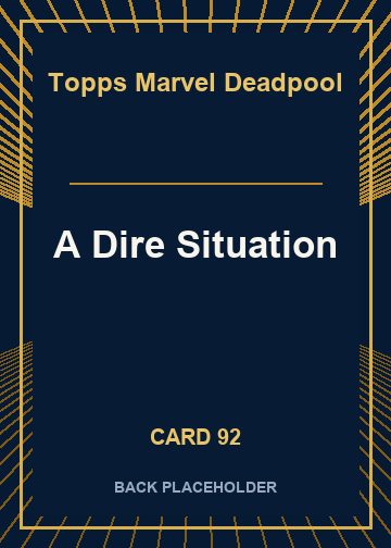 A Dire Situation back card image