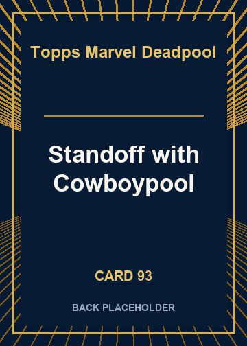 Standoff with Cowboypool back card image