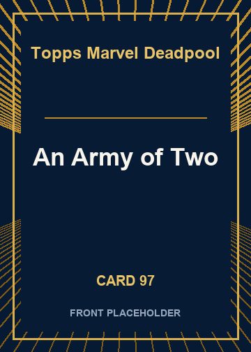 An Army of Two card thumbnail