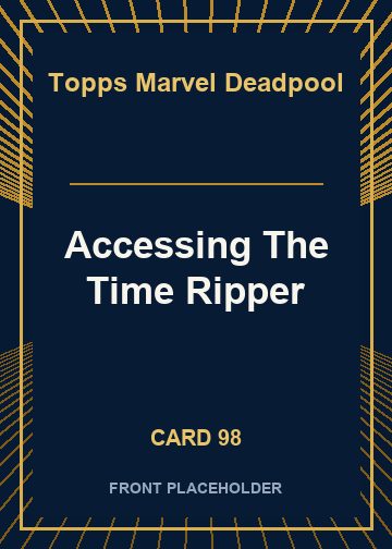 Accessing The Time Ripper card thumbnail