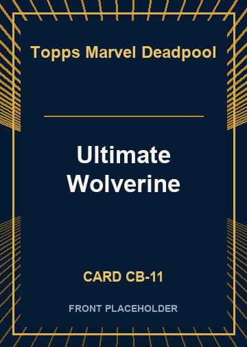 Ultimate Wolverine card thumbnail