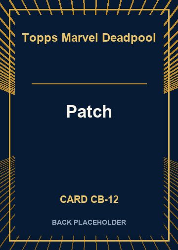 Patch back card image