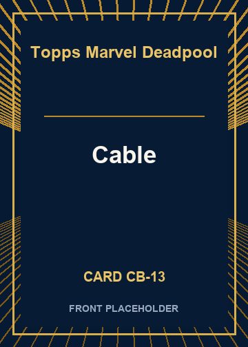 Cable card thumbnail
