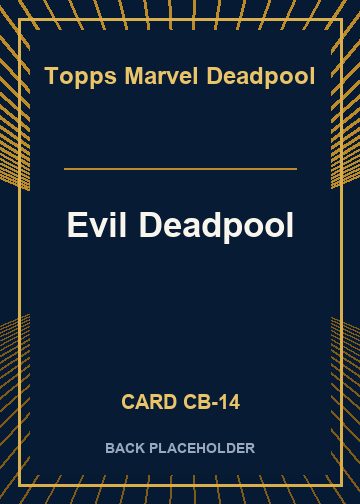 Evil Deadpool back card image