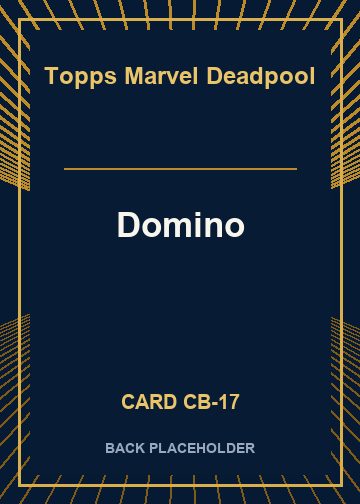 Domino back card image