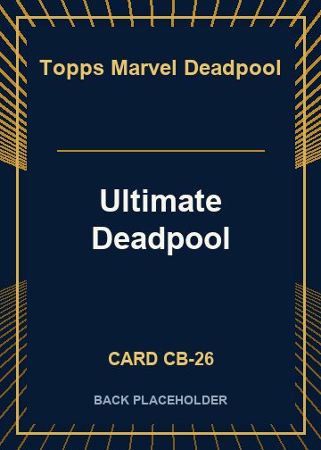 Ultimate Deadpool back card image