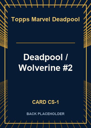 Deadpool / Wolverine #2 back card image