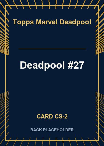 Deadpool #27 back card image