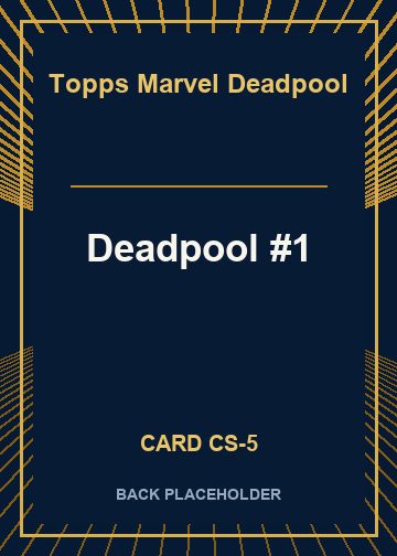 Deadpool #1 back card image