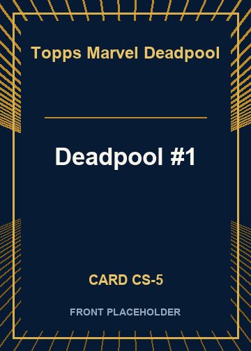 Deadpool #1 front card image
