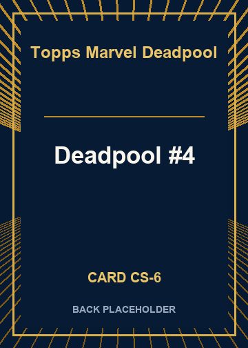 Deadpool #4 back card image