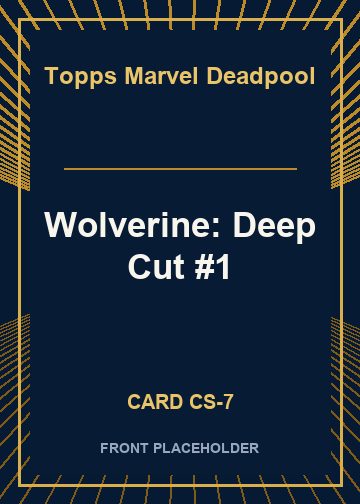 Wolverine: Deep Cut #1 card thumbnail