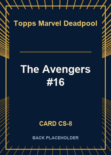 The Avengers #16 back card image