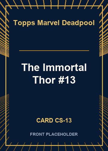 The Immortal Thor #13 card thumbnail