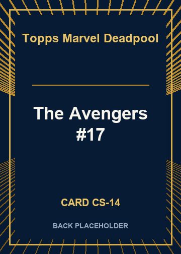 The Avengers #17 back card image