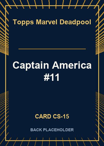Captain America #11 back card image