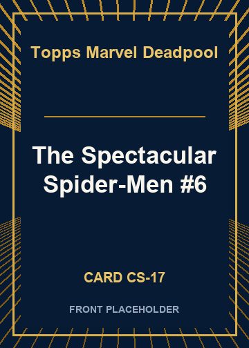 The Spectacular Spider-Men #6 card thumbnail