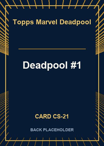 Deadpool #1 back card image