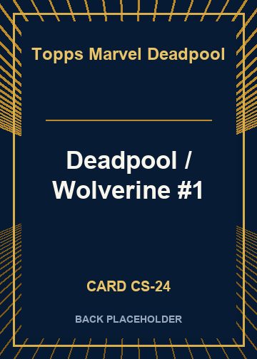 Deadpool / Wolverine #1 back card image