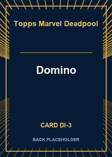 Domino back card image