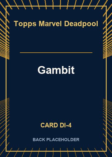 Gambit back card image