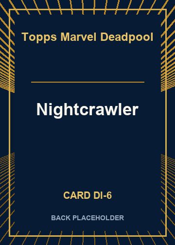 Nightcrawler back card image