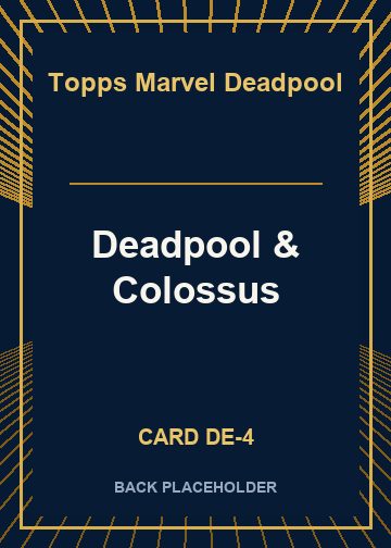 Deadpool & Colossus back card image