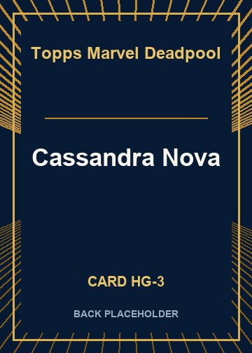 Cassandra Nova back card image