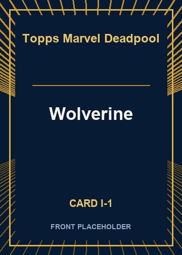 Wolverine front card image