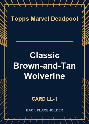 Classic Brown-and-Tan Wolverine back card image