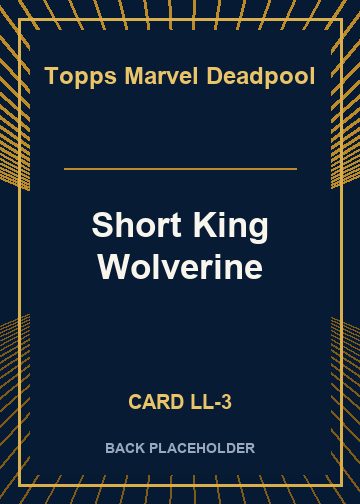 Short King Wolverine back card image