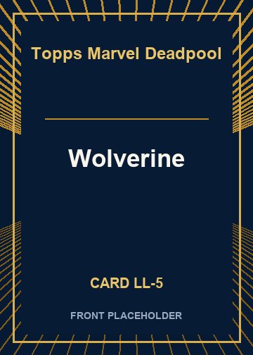 Wolverine front card image