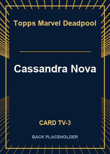 Cassandra Nova back card image