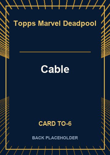 Cable back card image