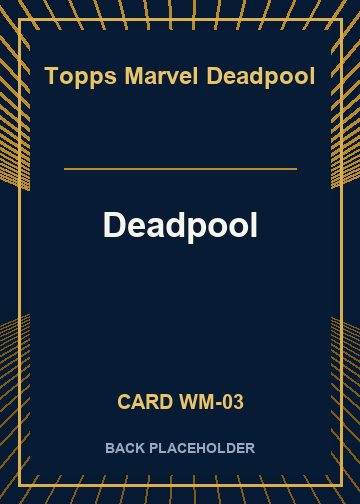 Deadpool back card image